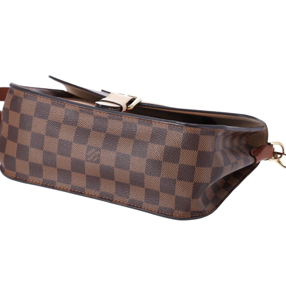 Louis Vuitton Beaumarchais Top Handle Bag Handbag Brown Damier Ebene Pink - Picture 11 of 15